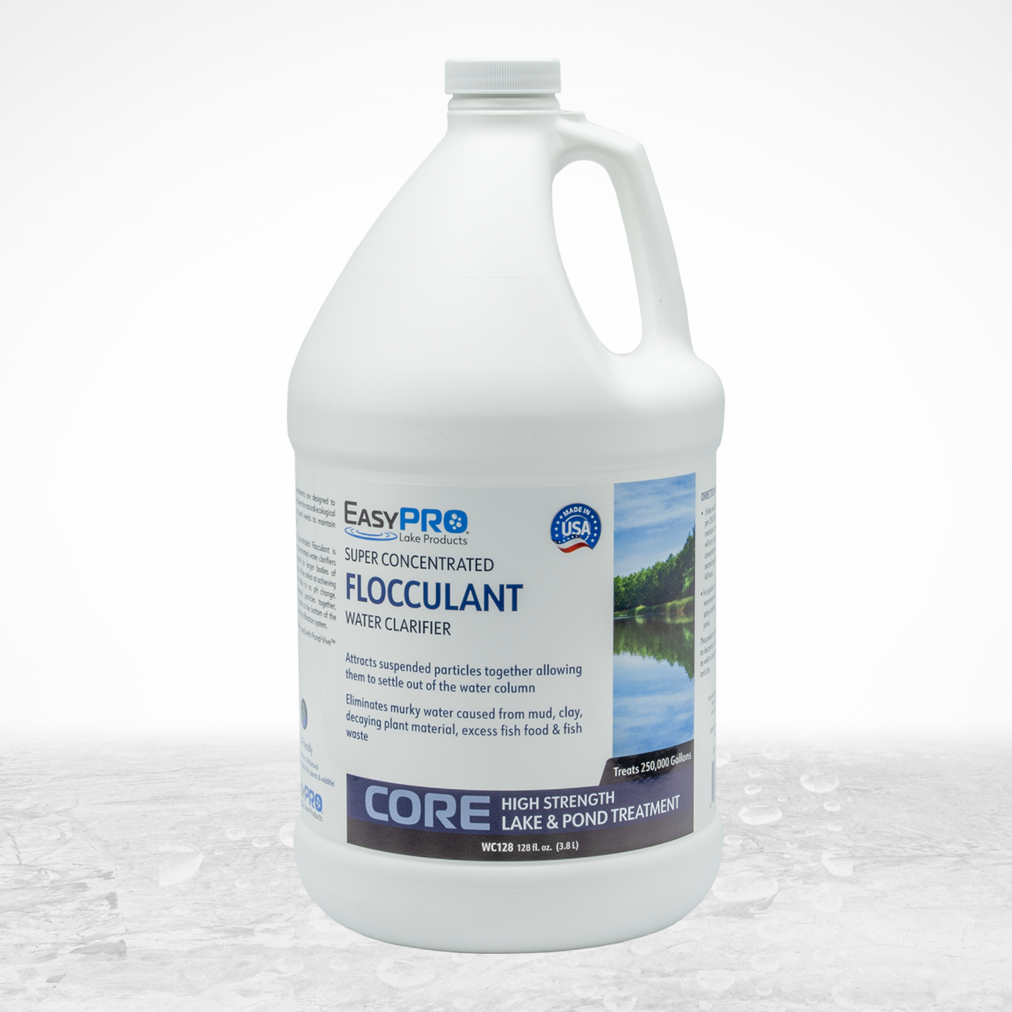 WC128 Concentrated Water Clarifier (flocculant) – 1 gallon
